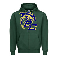 Sports Green battery creek high school, beaufort Zipper Hoodie - linhVisuals