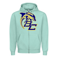 Seafoam battery creek high school, beaufort Zipper Hoodie - linhVisuals