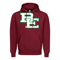 Burgundy bishop england high school, charleston Zipper Hoodie - linhVisuals