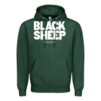 Sports Green black sheep Zipper Hoodie - linhVisuals