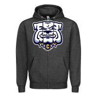 Charcoal Heather chelse bulldogs Zipper Hoodie - linhVisuals
