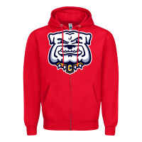 Red chelse bulldogs Zipper Hoodie - linhVisuals