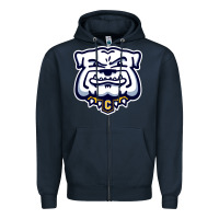 Navy chelse bulldogs Zipper Hoodie - linhVisuals