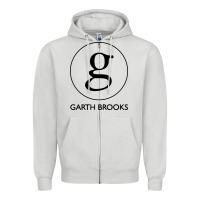 Dove Grey garth brooks Zipper Hoodie - linhVisuals