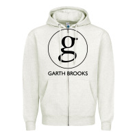 Oatmeal Heather garth brooks Zipper Hoodie - linhVisuals