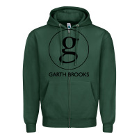 Sports Green garth brooks Zipper Hoodie - linhVisuals