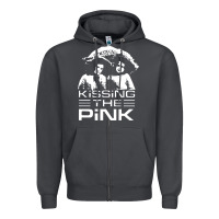 Smoke gift for men kissing the pink Zipper Hoodie - linhVisuals