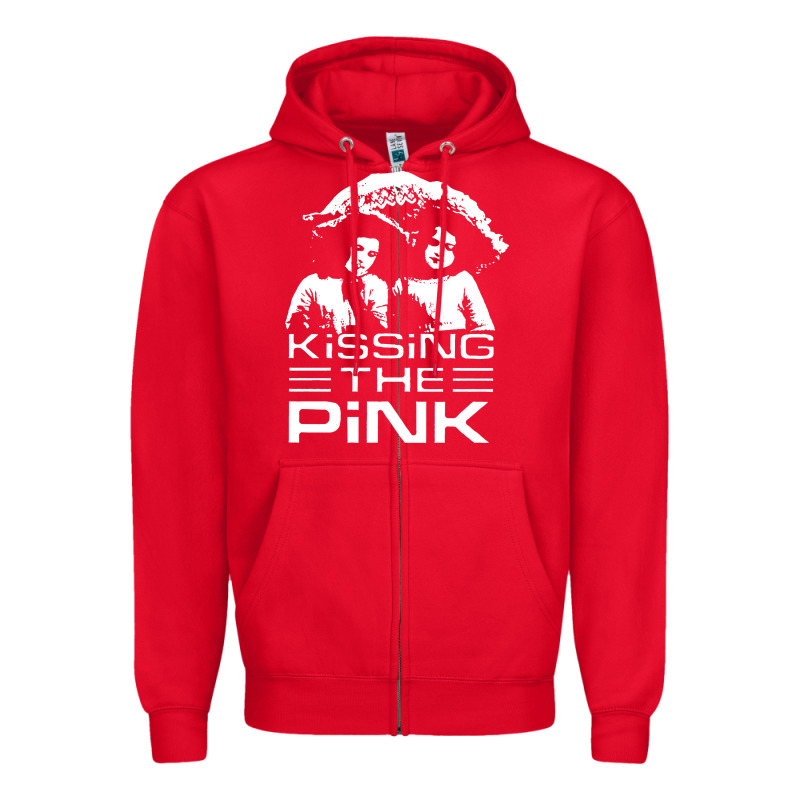 Gift For Men Kissing The Pink Zipper Hoodie by linhVisuals | Teevron