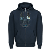 Navy unsc Zipper Hoodie - linhVisuals