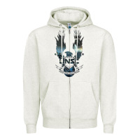 Oatmeal Heather unsc Zipper Hoodie - linhVisuals