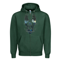 Sports Green unsc Zipper Hoodie - linhVisuals