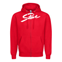 Red Stowe Zipper Hoodie - linhVisuals