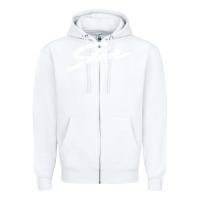 White Stowe Zipper Hoodie - linhVisuals