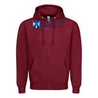 Burgundy bob jones university, greenville Zipper Hoodie - linhVisuals