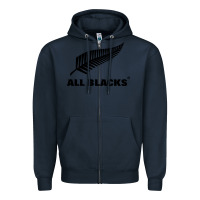 Navy New Zealand Color Are Blacks Zipper Hoodie - linhVisuals