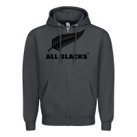 Smoke New Zealand Color Are Blacks Zipper Hoodie - linhVisuals