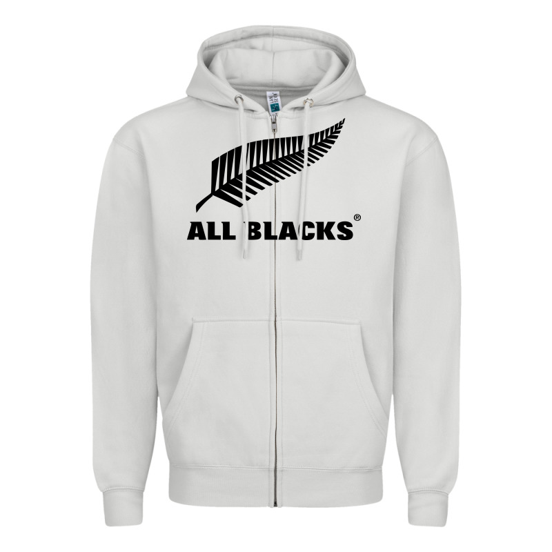 New Zealand Color Are Blacks Zipper Hoodie by linhVisuals | Teevron