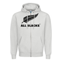 Dove Grey New Zealand Color Are Blacks Zipper Hoodie - linhVisuals