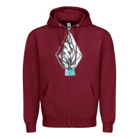 Burgundy volcom Zipper Hoodie - linhVisuals