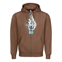 Chestnut volcom Zipper Hoodie - linhVisuals