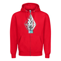 Red volcom Zipper Hoodie - linhVisuals