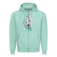 Seafoam volcom Zipper Hoodie - linhVisuals