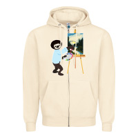 Sandshell bob sloth Zipper Hoodie - linhVisuals