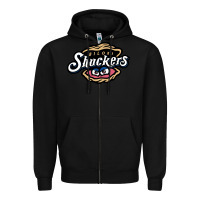 Black biloxi shuckers Zipper Hoodie - linhVisuals