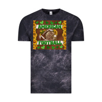 Cloud Black american football with sunflower tumbler Vintage Tee - BundleAndBundleShop