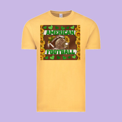 American Football With Sunflower Tumbler Vintage Tee Designed By Bundleandbundleshop
