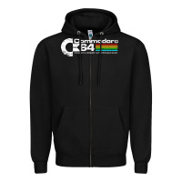 Black #commodore 64 Zipper Hoodie - linhVisuals