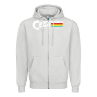 Dove Grey #commodore 64 Zipper Hoodie - linhVisuals