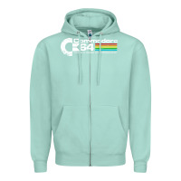 Seafoam #commodore 64 Zipper Hoodie - linhVisuals