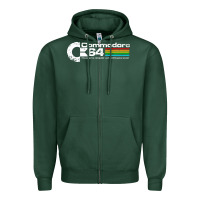 Sports Green #commodore 64 Zipper Hoodie - linhVisuals