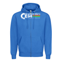 True Royal #commodore 64 Zipper Hoodie - linhVisuals