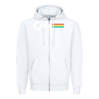 White #commodore 64 Zipper Hoodie - linhVisuals