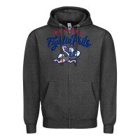 Charcoal Heather reading fightin phils Zipper Hoodie - linhVisuals