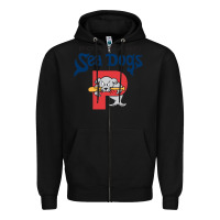 Black sea dogs team Zipper Hoodie - linhVisuals