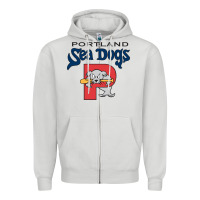 Dove Grey sea dogs team Zipper Hoodie - linhVisuals