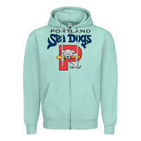 Seafoam sea dogs team Zipper Hoodie - linhVisuals