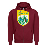 Burgundy kerry  gaa Zipper Hoodie - linhVisuals
