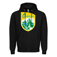 Black kerry  gaa Zipper Hoodie - linhVisuals