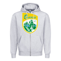 Heather Grey kerry  gaa Zipper Hoodie - linhVisuals