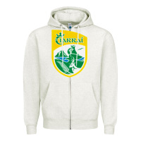 Oatmeal Heather kerry  gaa Zipper Hoodie - linhVisuals