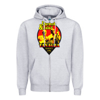 Heather Grey darmok and jalad at tanagra Zipper Hoodie - linhVisuals