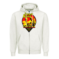 Oatmeal Heather darmok and jalad at tanagra Zipper Hoodie - linhVisuals