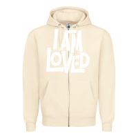 Sandshell i am loved Zipper Hoodie - linhVisuals