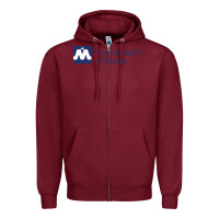 Burgundy University of Mary, Apparel Zipper Hoodie - linhVisuals