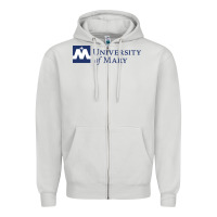 Dove Grey University of Mary, Apparel Zipper Hoodie - linhVisuals