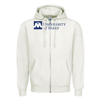 Oatmeal Heather University of Mary, Apparel Zipper Hoodie - linhVisuals